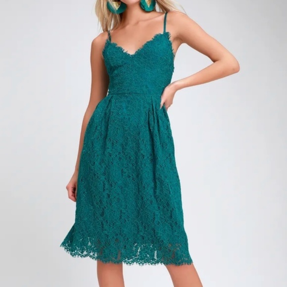 lulus teal dress